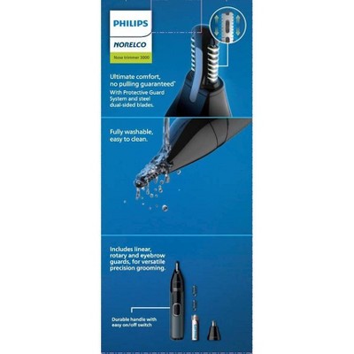Philips Norelco Series 3000 Men's Nose/Ear/Eyebrows Electric Trimmer