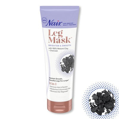 Nair Hair Remover Beauty Treatment Charcoal Clay Leg Mask 8.0oz