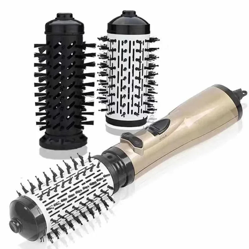 Ionic Rotating Hot Air Brush Hair Styler Dryer with 2 Brush Heads