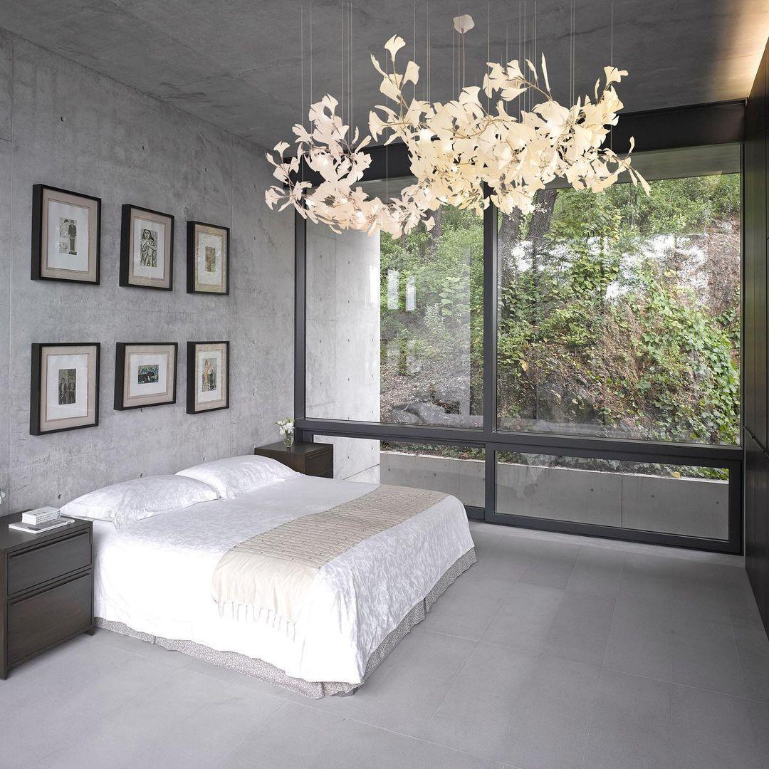 Porcelain Ginkgo Leaf Linear Chandelier with Flexible Branches | Dining Table Light