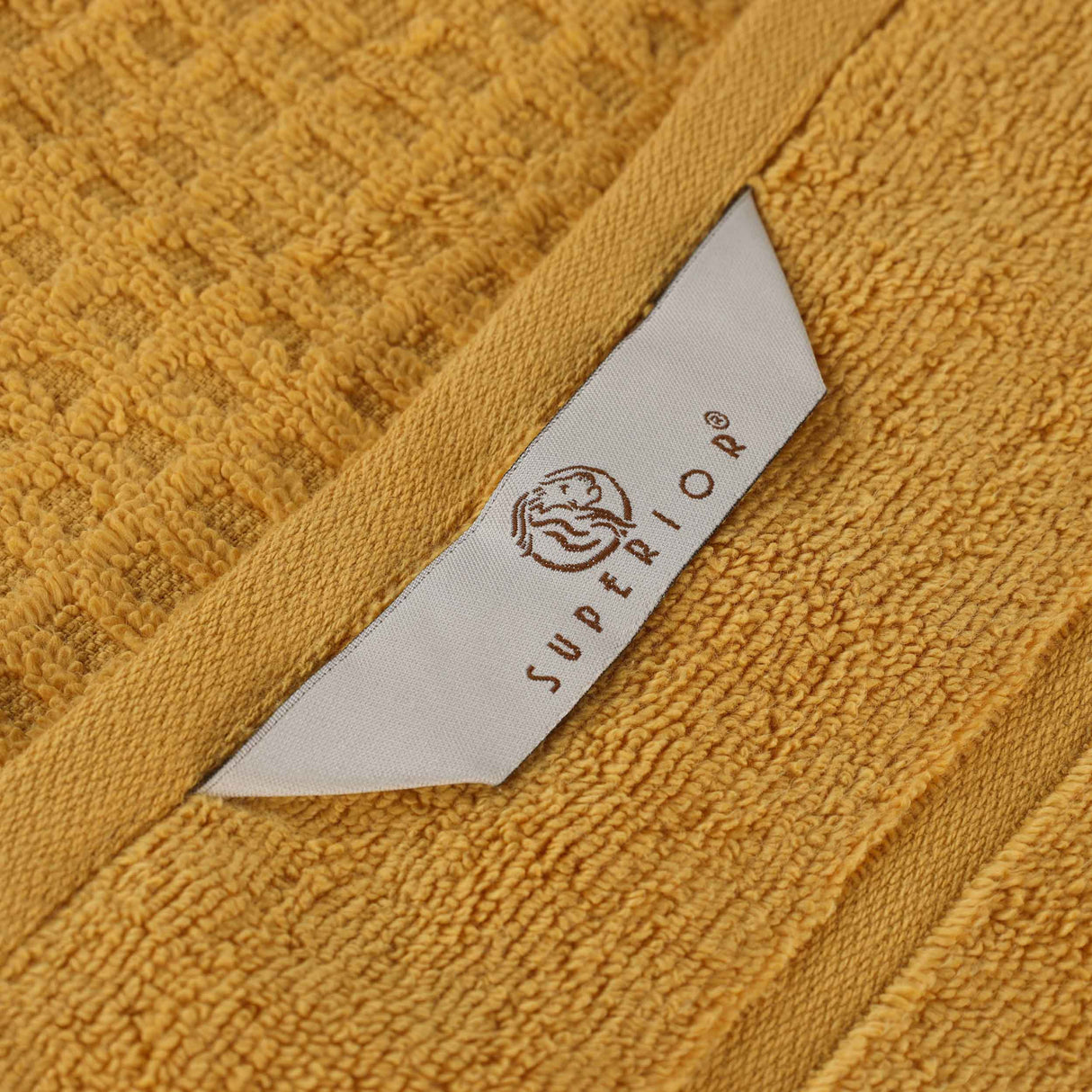 Napa Zero Twist Cotton Solid Waffle Honeycomb Bath Towel Set of 3 - Bath Towel by Superior Brand