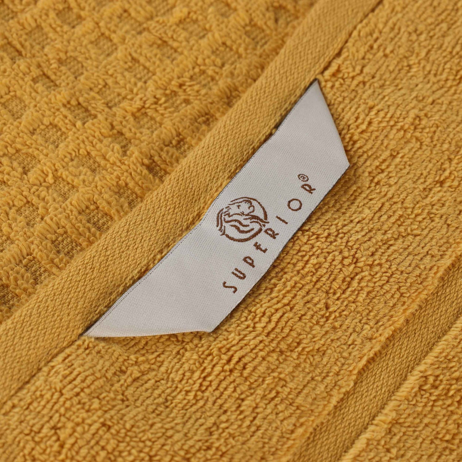 Napa Zero Twist Cotton Solid Waffle Honeycomb Bath Towel Set of 3 - Bath Towel by Superior Brand