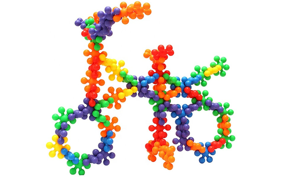 200 Pieces 3D Interlocking Building Blocks STEM Toy