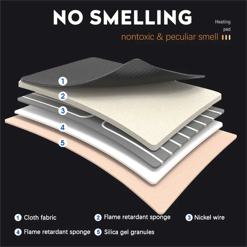 12-24V Heated Car Seat Cover with Fast Heating Flannel or Cloth