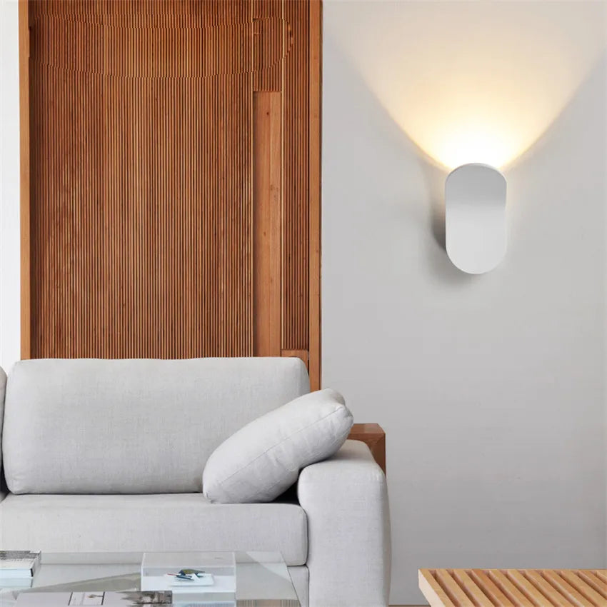 LED Aluminum Wall Light Modern Indoor Lamp for Living Room Staircase Loft