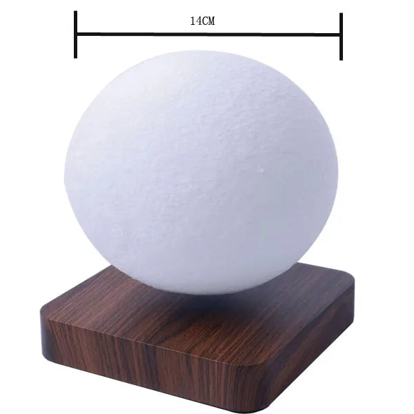 3D Floating Moon Lamp Magnetic Levitating LED Night Light Rotating Desk Decor