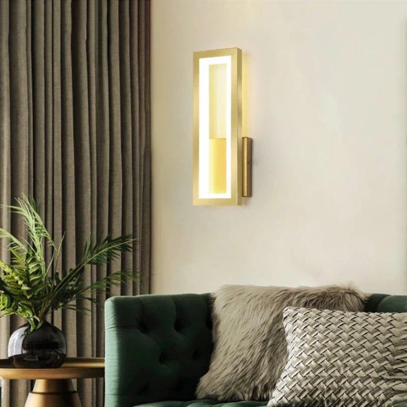 Modern Minimalist LED Wall Lamp – Black White Light for Bedroom & Living Room