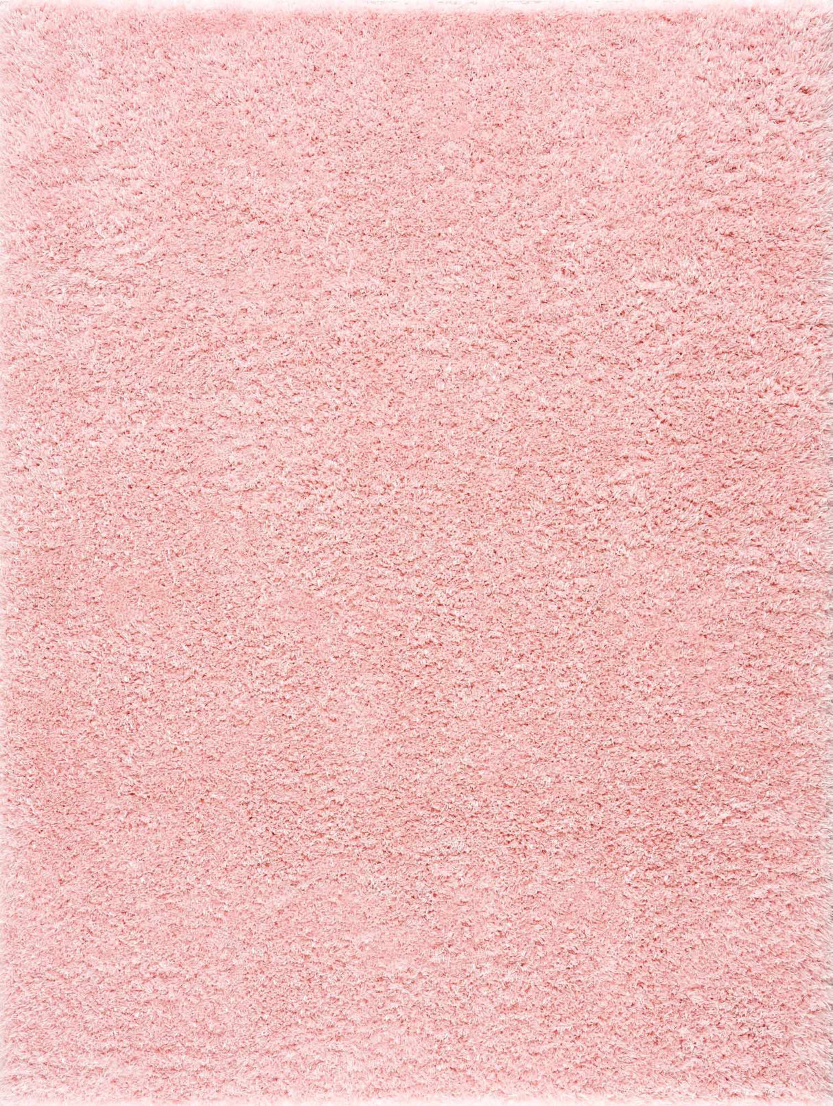 Faina Solid Pink Shag Washable Area Rug - Clearance
