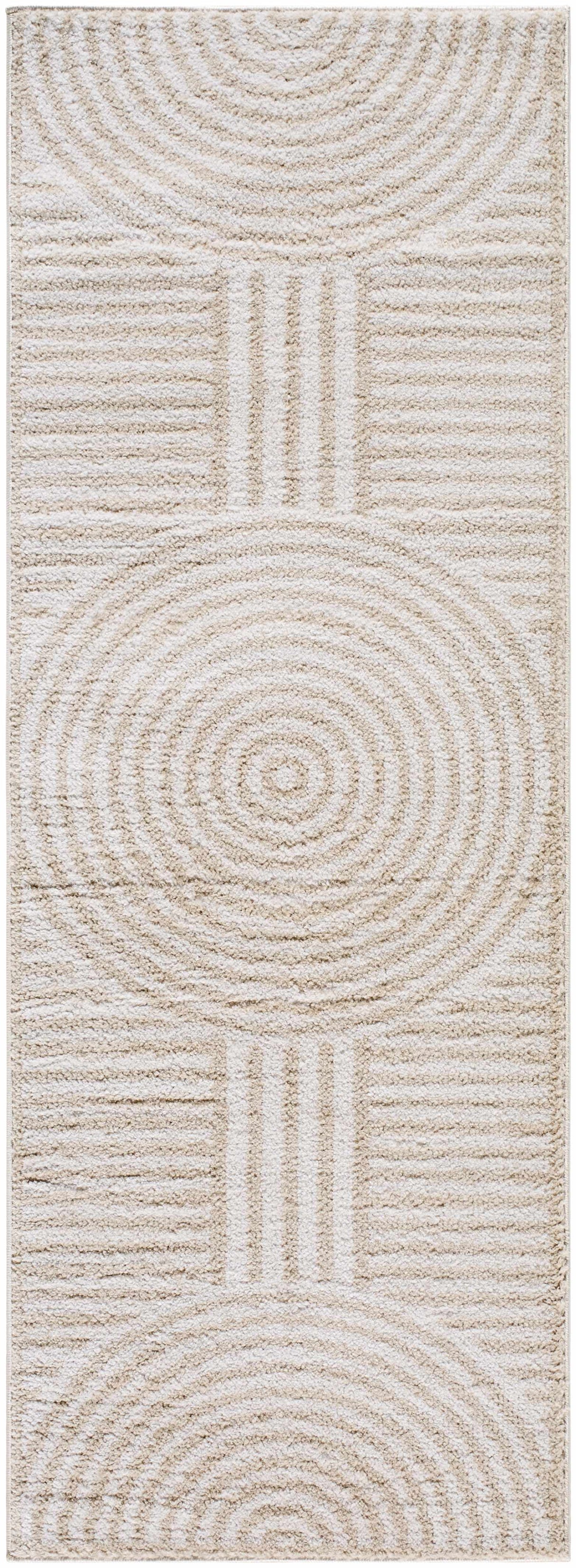 Allard Beige Washable Area Rug