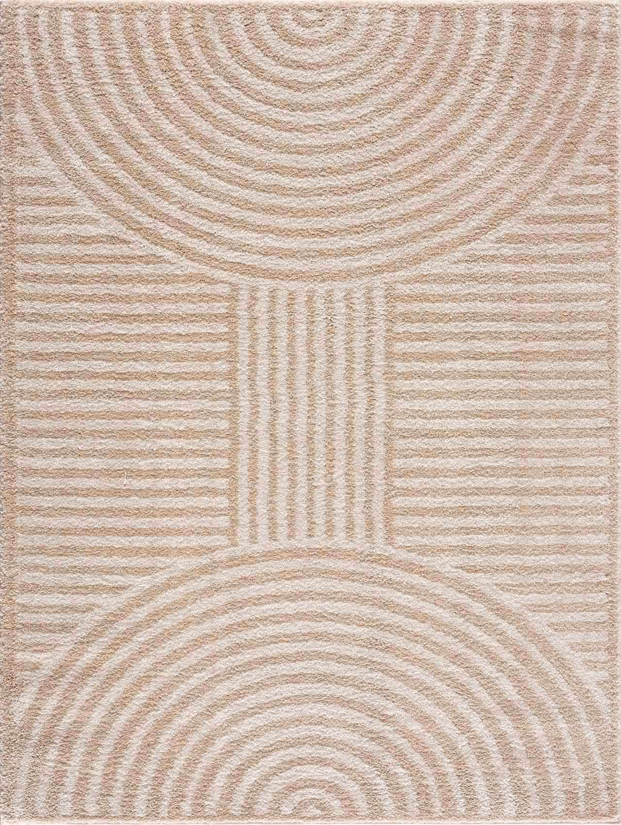 Allard Beige Washable Area Rug