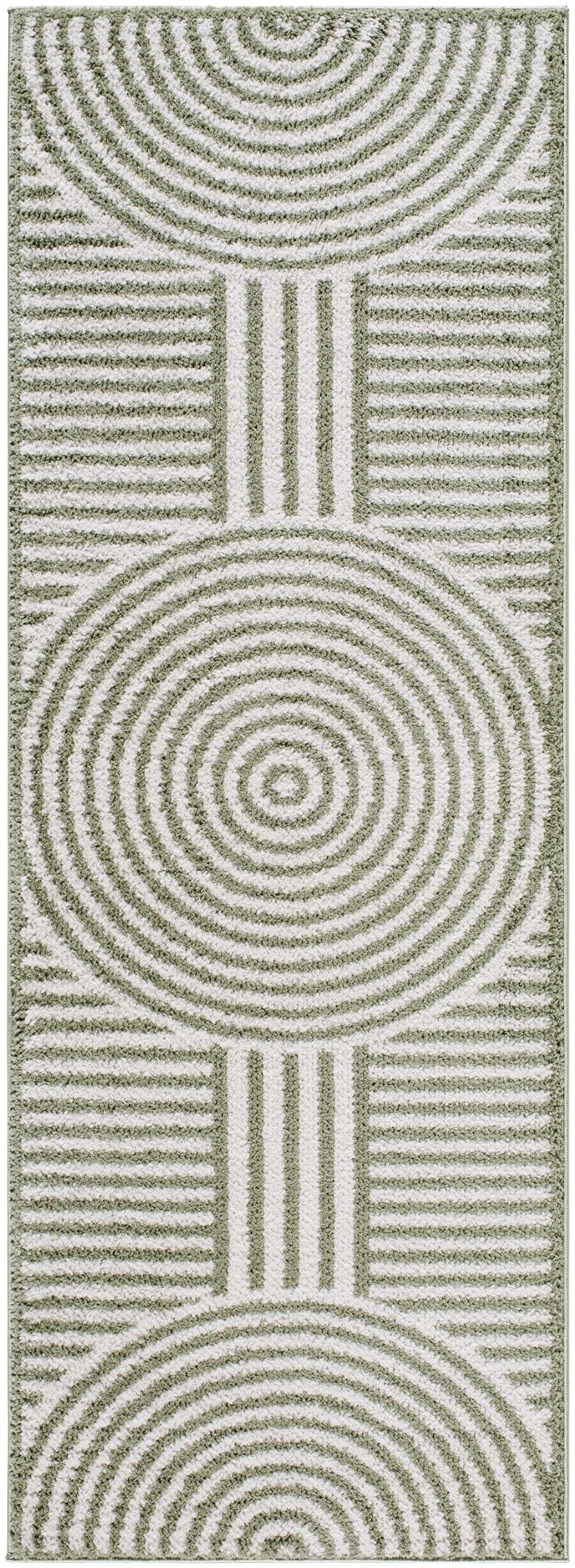 Allard Green Washable Area Rug