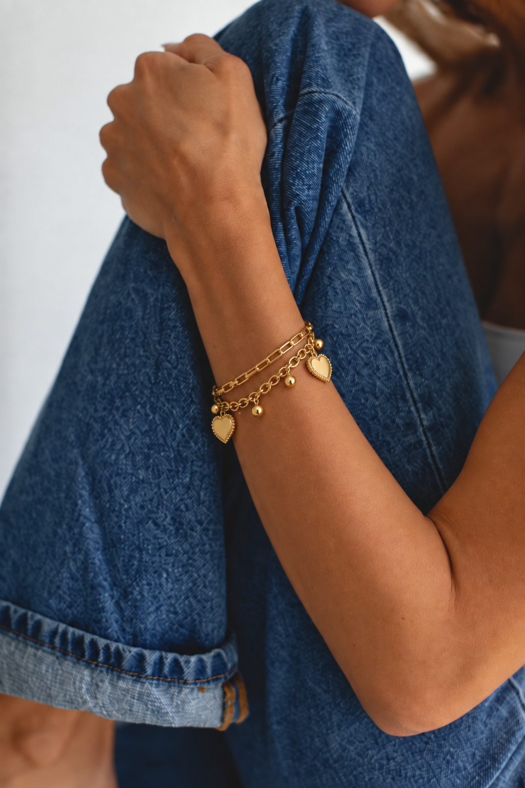 18k Hearts Bracelet