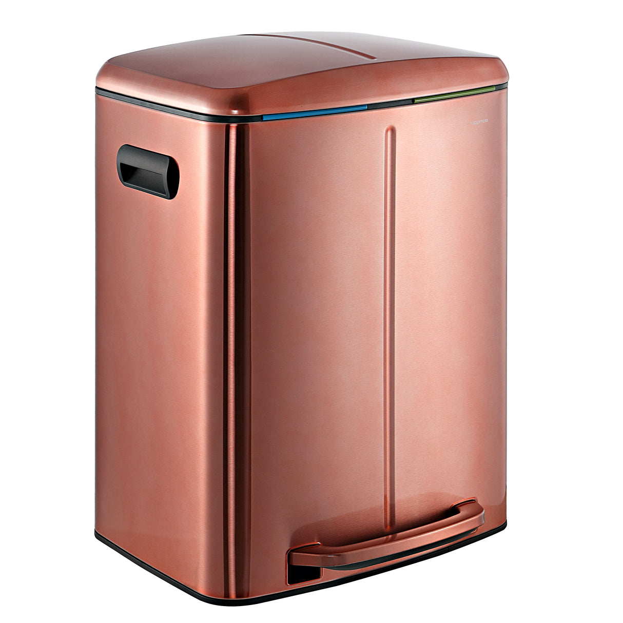 Marco Rectangular Double Bucket Trash Can with Soft-Close Lid System
