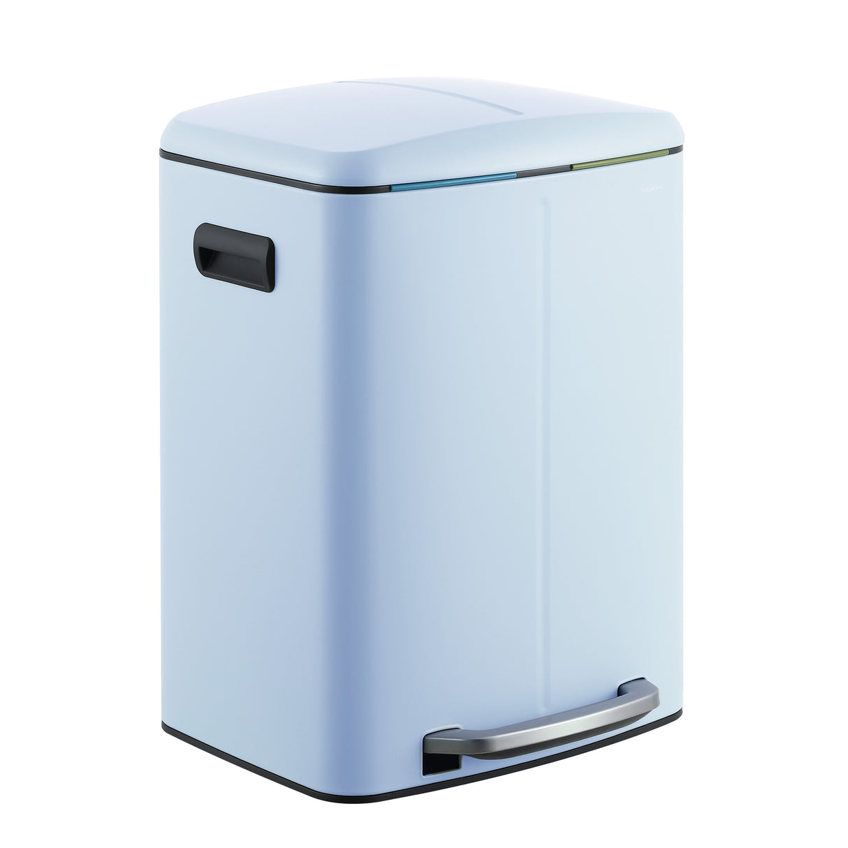 Marco Rectangular Double Bucket Trash Can with Soft-Close Lid