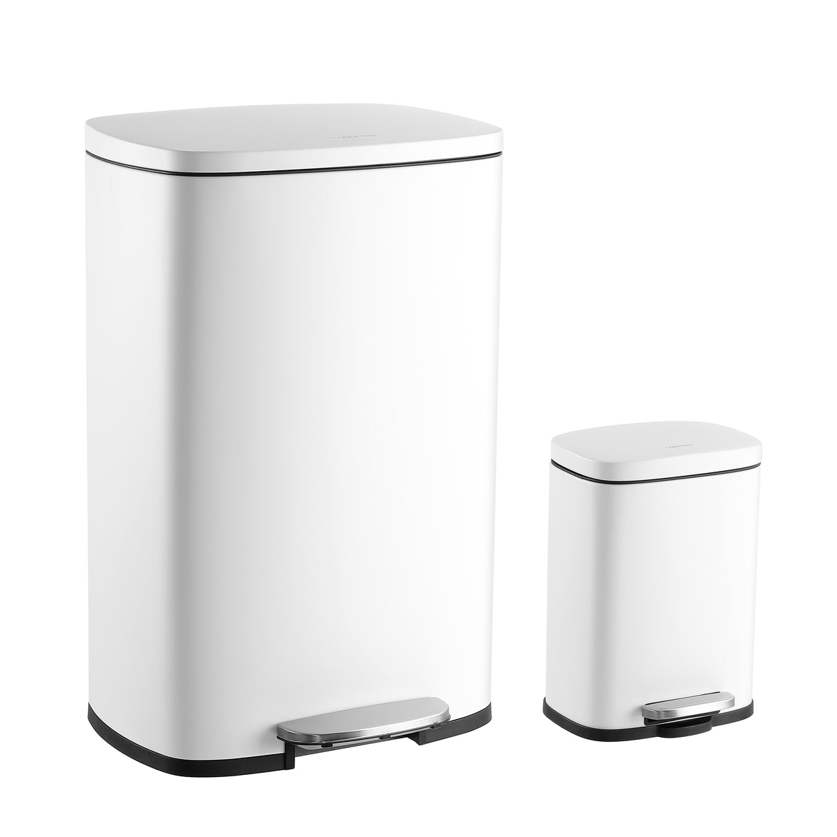 Connor Rectangular Trash Can with Soft-Close Lid and FREE Mini Trash Can Set