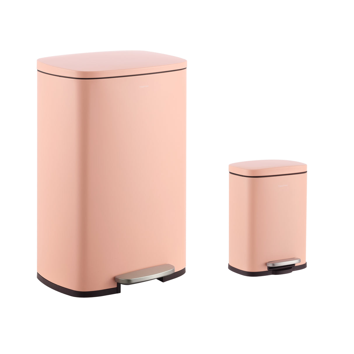 Connor Rectangular Trash Can with Soft-Close Lid and FREE Mini Trash Can