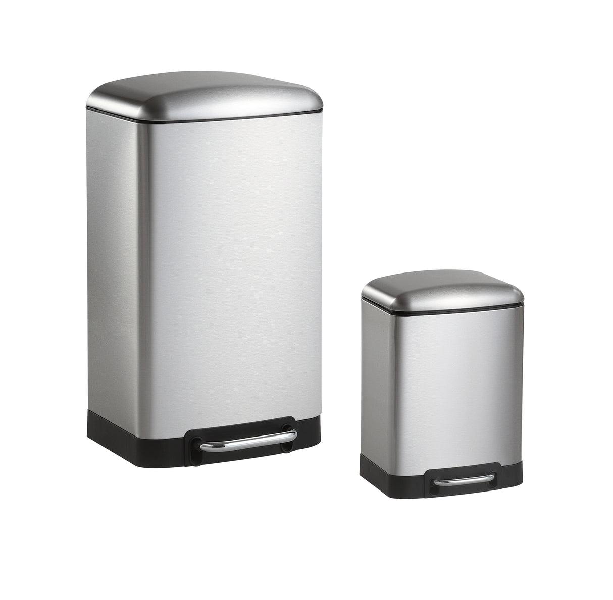 Ashley Rectangular Trash Can with Soft-Close Lid with FREE Mini Trash Can