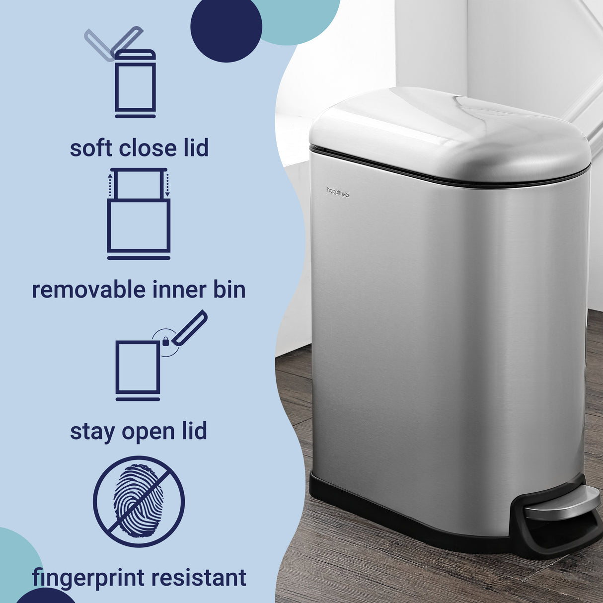 Roland Step-Open Trash Can