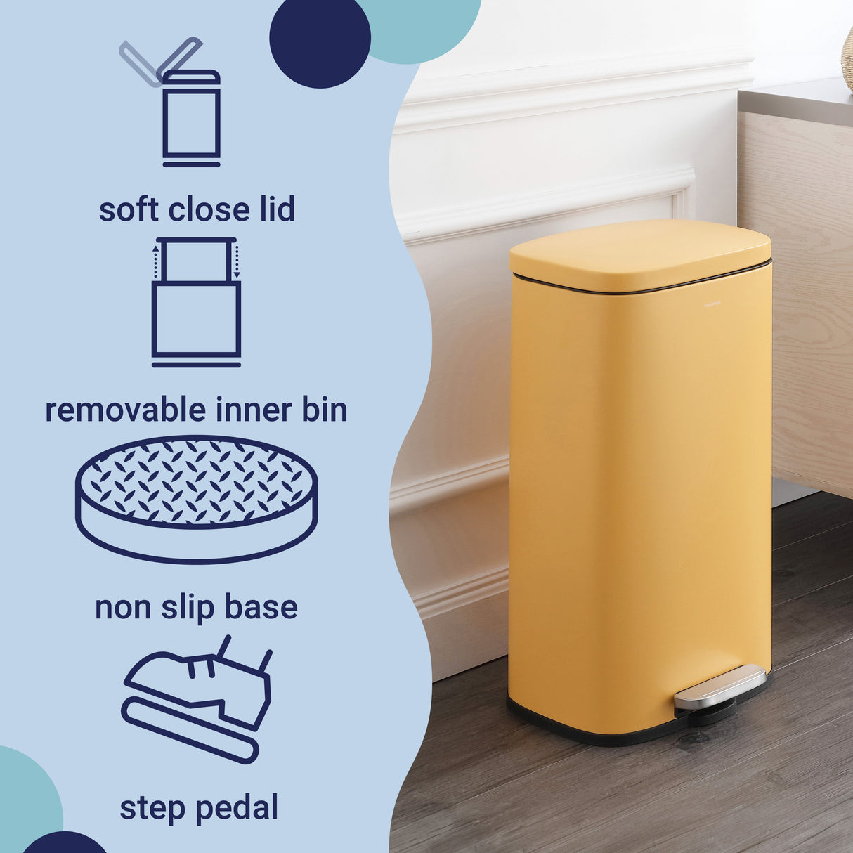 Curtis Step-Open Trash Can