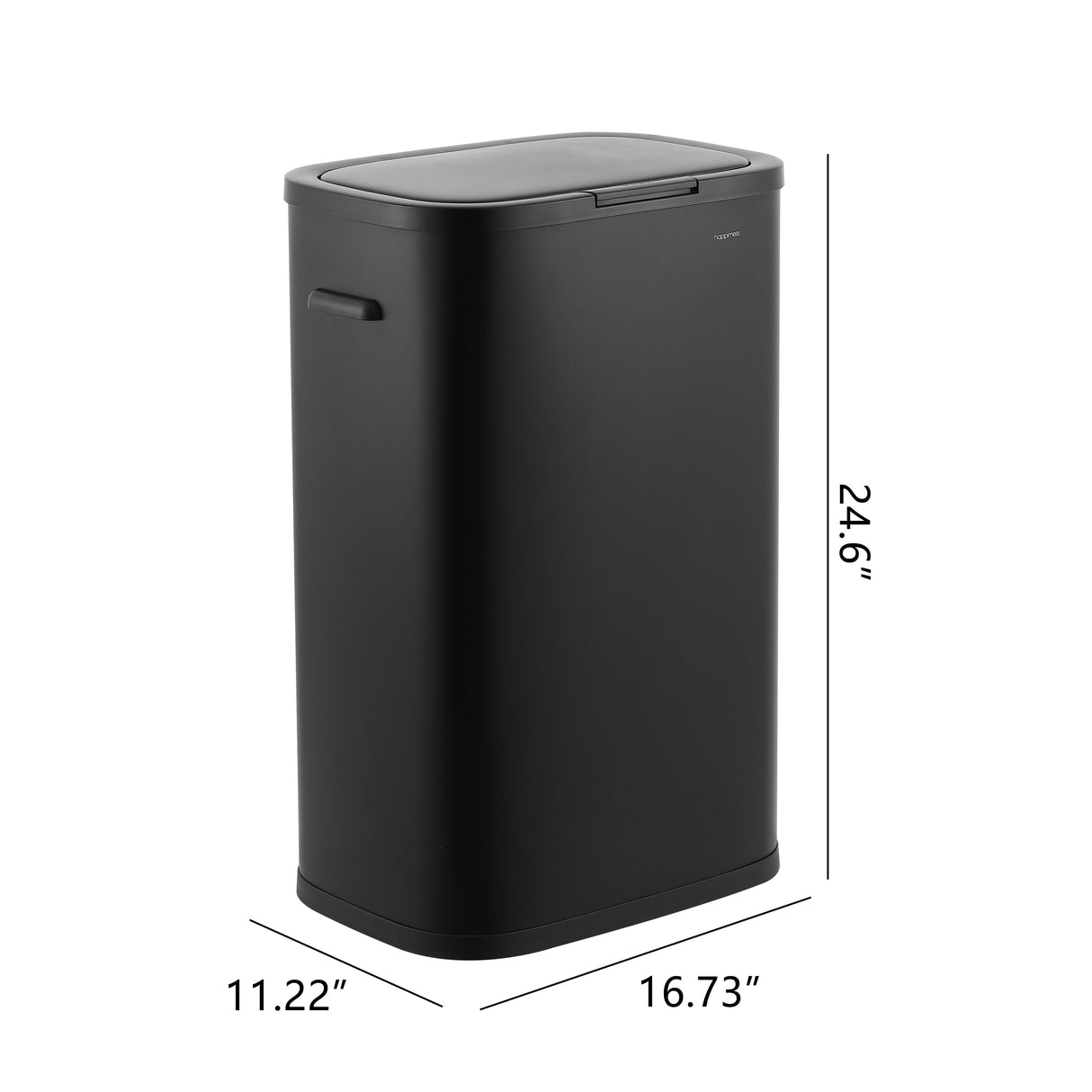 Tammi Kitchen Slim Metal Push Button Trash Can