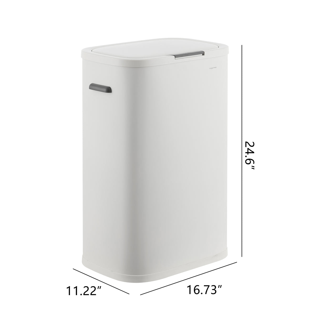 Tammi Kitchen Slim Metal Push Button Trash Can