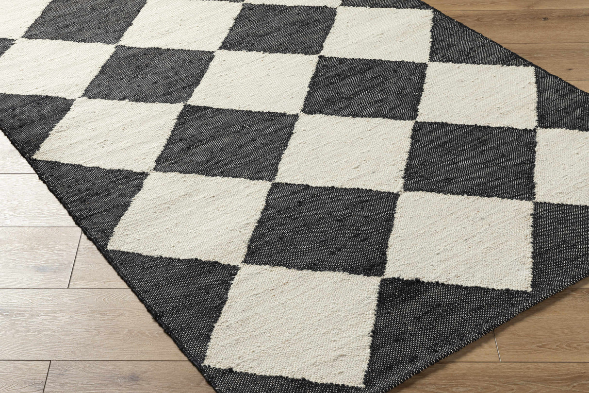 Andrin Black Area Rug