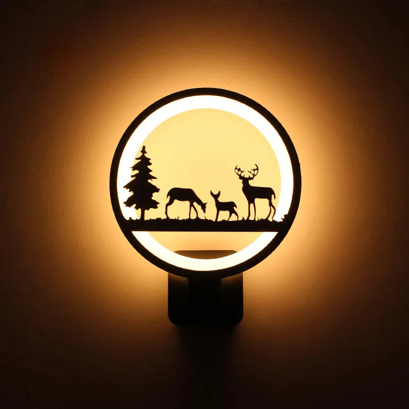 15W LED Wall Lamp Modern Creative Bedroom Living Room Corridor Indoor Light