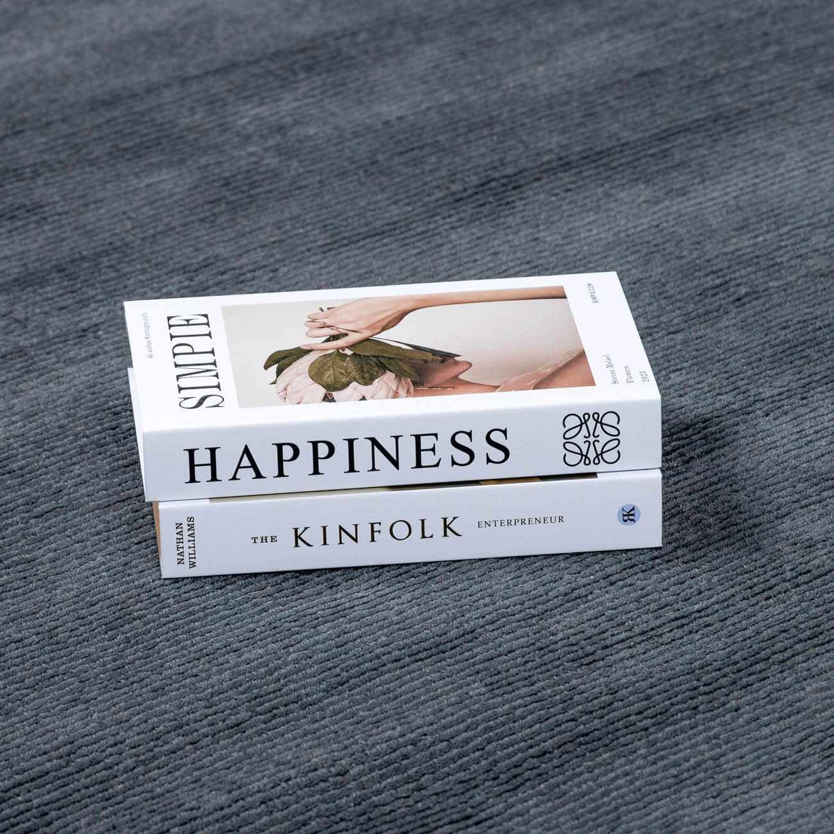 Brockton Solid Night Blue Wool Rug