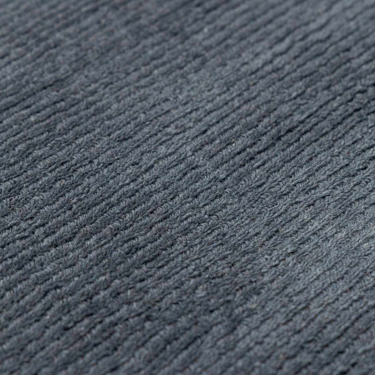 Brockton Solid Night Blue Wool Rug