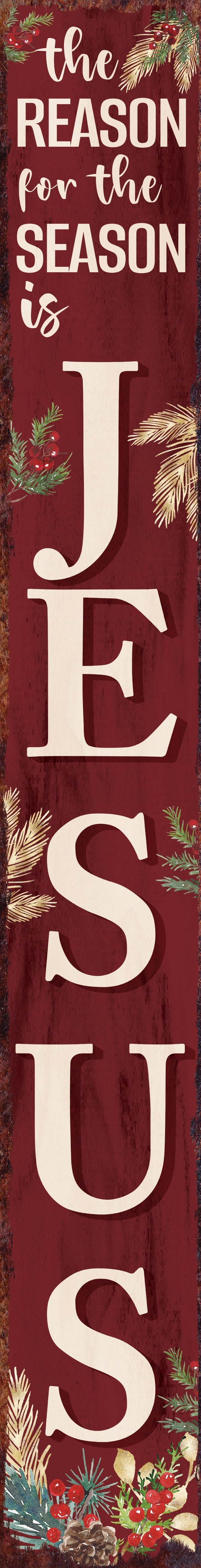 72in Jesus Porch Sign - Modern Farmhouse Christmas Decor