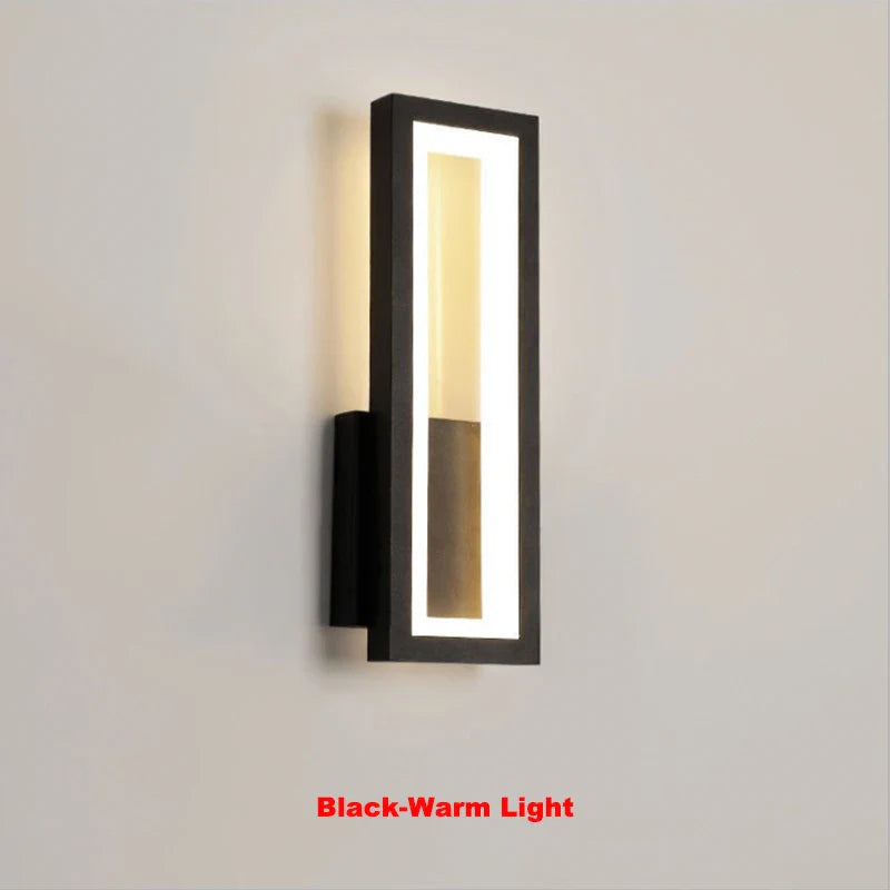 Modern Minimalist LED Wall Lamp – Black White Light for Bedroom & Living Room