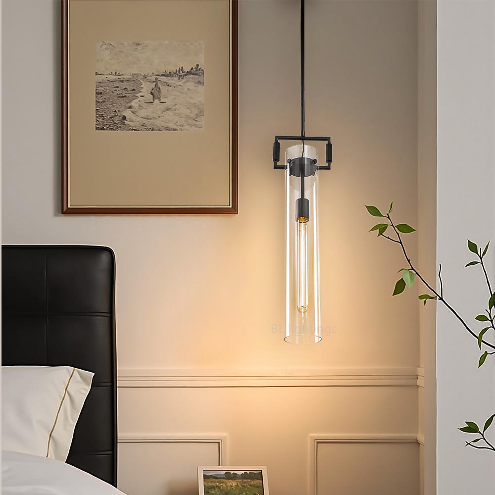 Industrial Brass Glass Pendant Light E26 Edison Ceiling Fixture