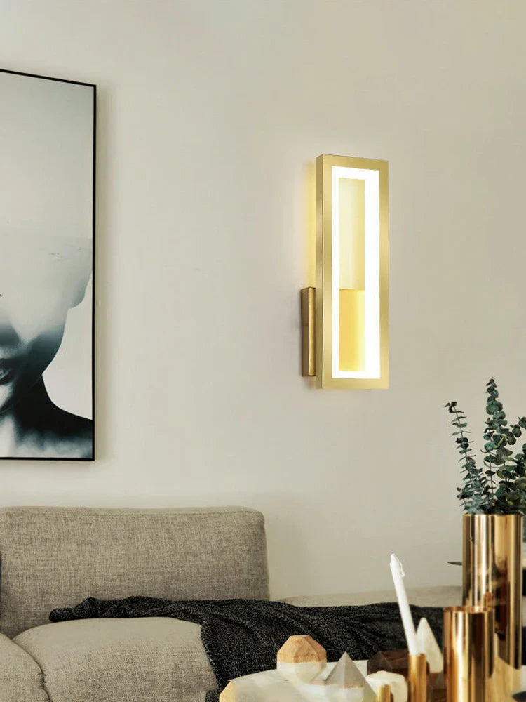 Modern Minimalist LED Wall Lamp – Black White Light for Bedroom & Living Room