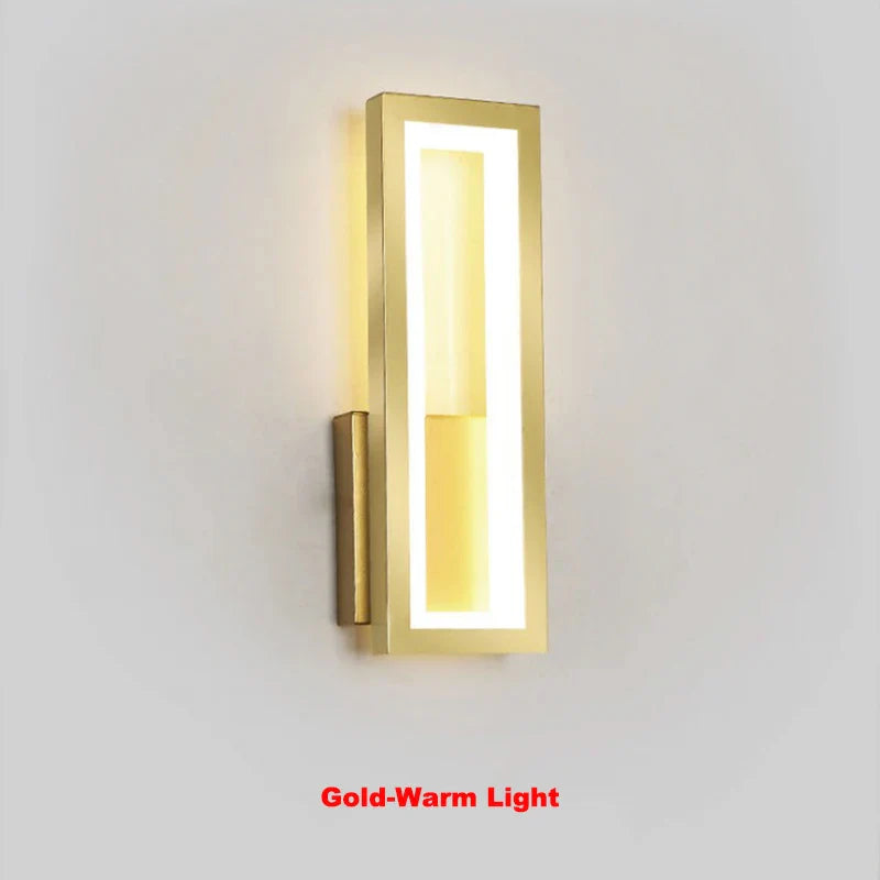 Modern Minimalist LED Wall Lamp – Black White Light for Bedroom & Living Room
