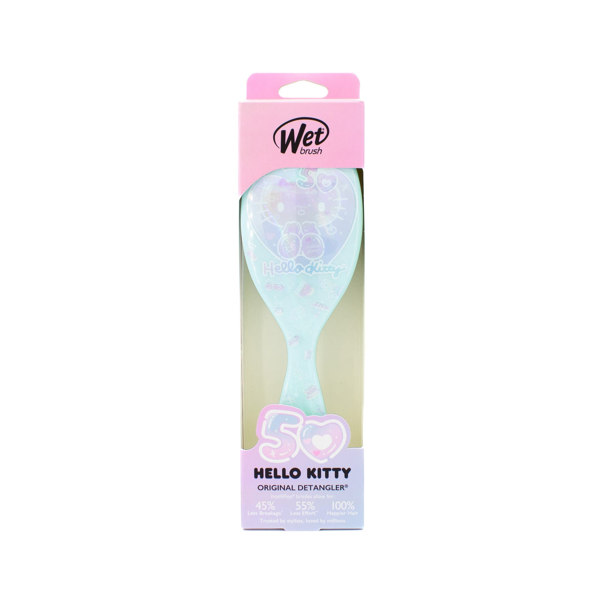 Wet Brush Hello Kitty 50th Anniversary Original Detangler Hair Brush Green
