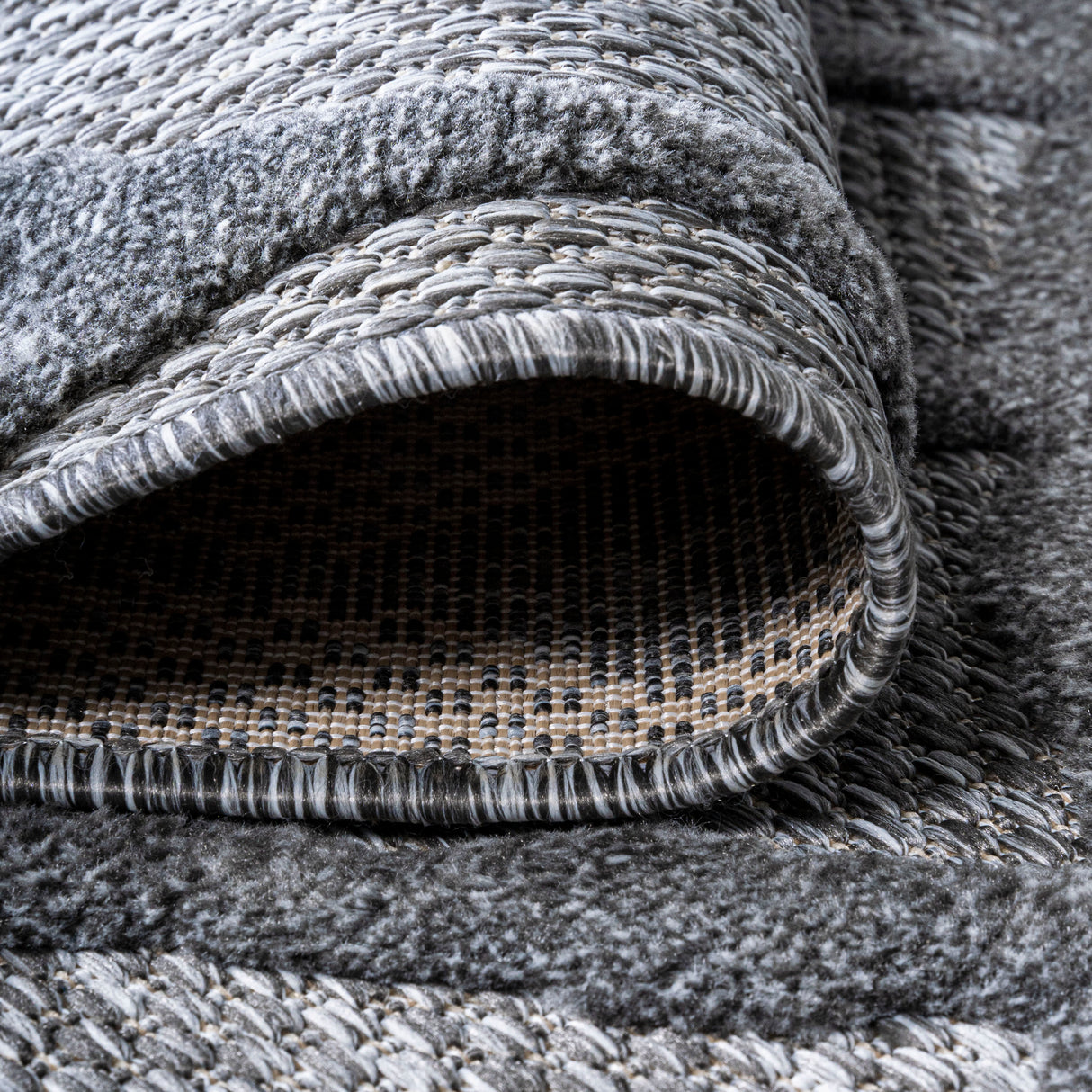 Peralta Moroccan Diamond Square Indoor/Outdoor Area Rug