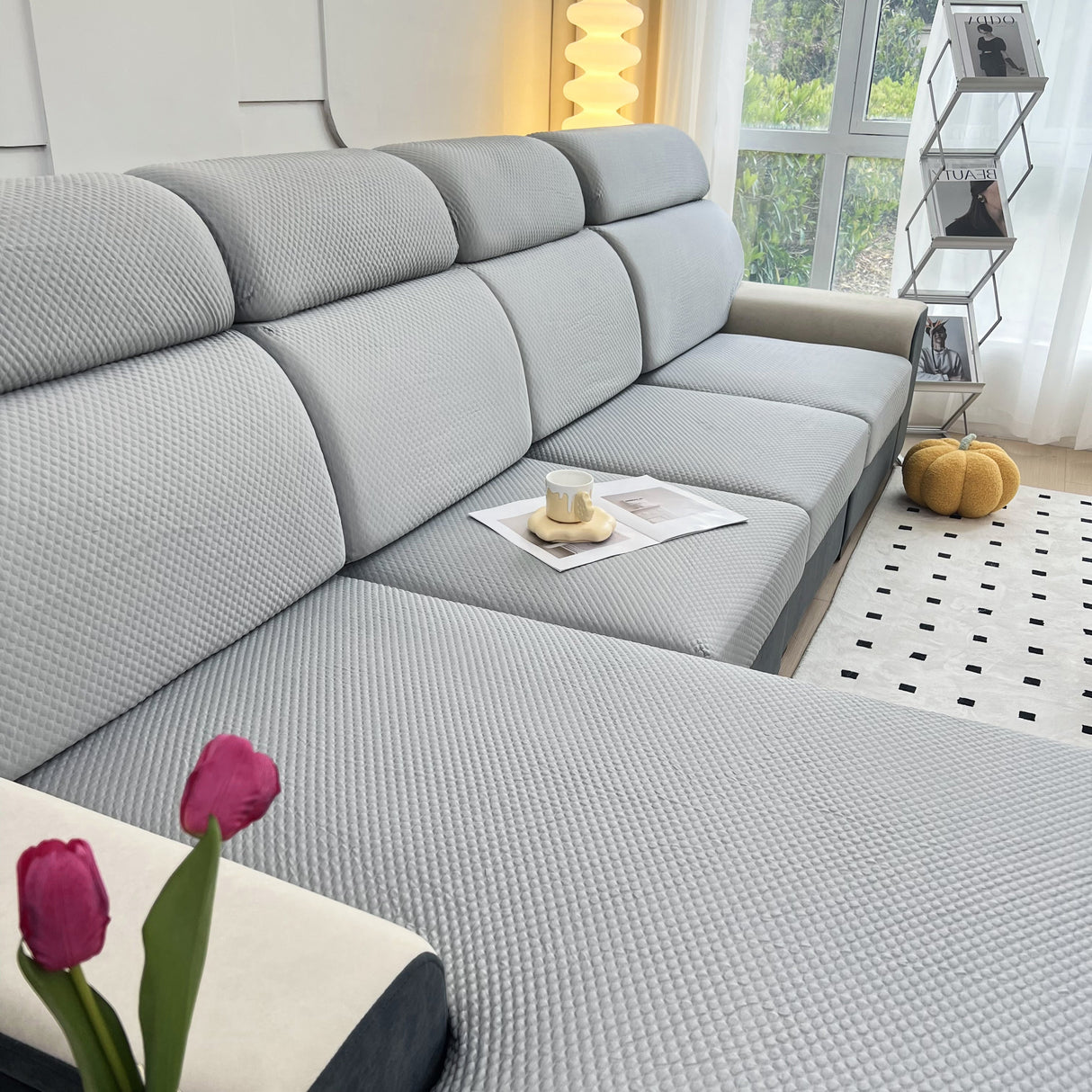 Cooling Stretch Sofa Seat Cushion Covers, Slip Covers for Cushions, Universal Couch Cushion Protector