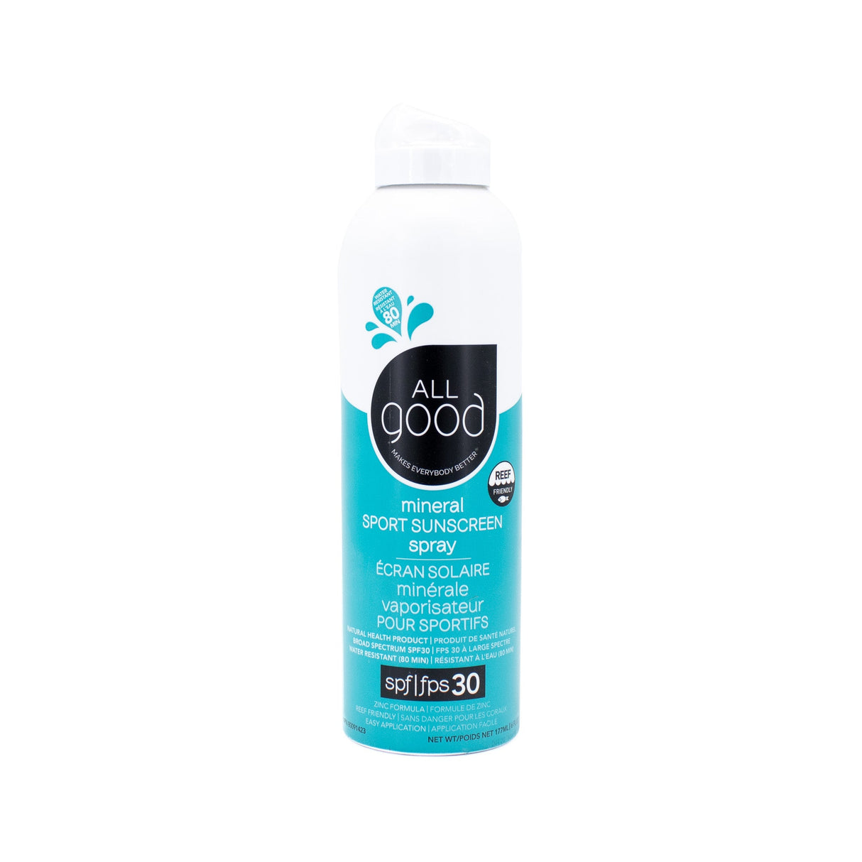 All Good Mineral Sport Sunscreen Spray SPF30 6oz