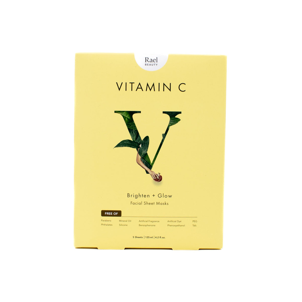 Rael Beauty Vitamin C Facial Sheet Mask 5ct - New