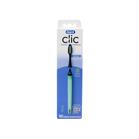 Oral-B-Clic-Manual-Toothbrush-with-Replaceable-Brush-Head-Teal-Manual-Toothbrushes