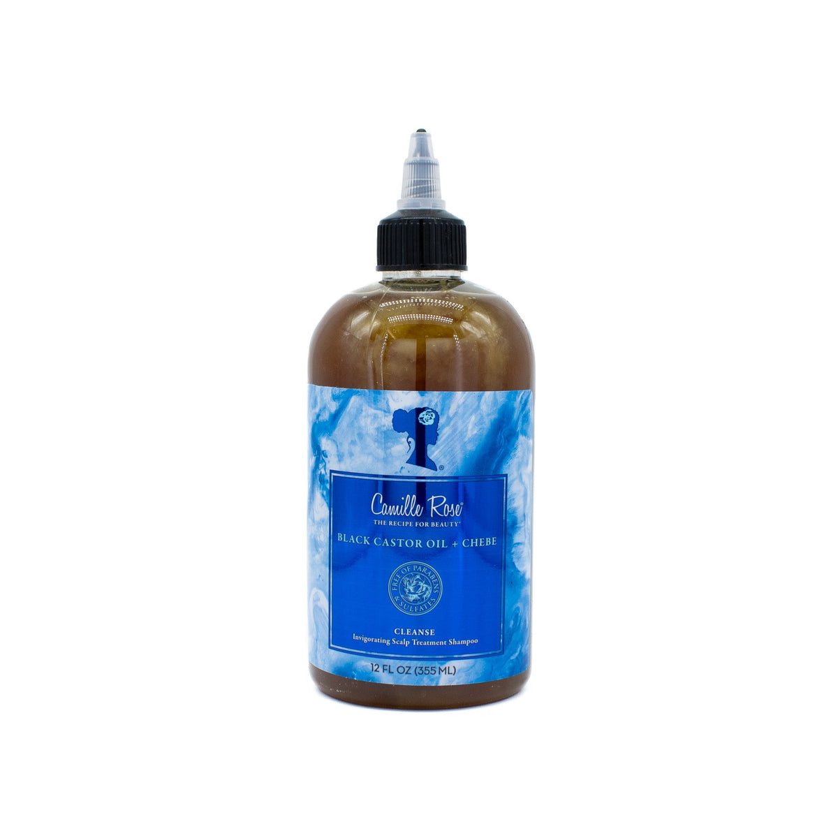Camille Rose Black Castor Oil + Chebe Invigorating Scalp Shampoo 12oz