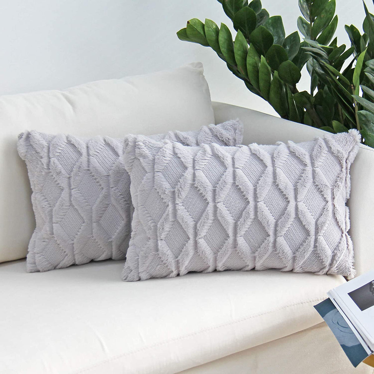 Pack of 1 Throw Pillow Wide Variety of Colors size 18"x18", 12"x20" with insert