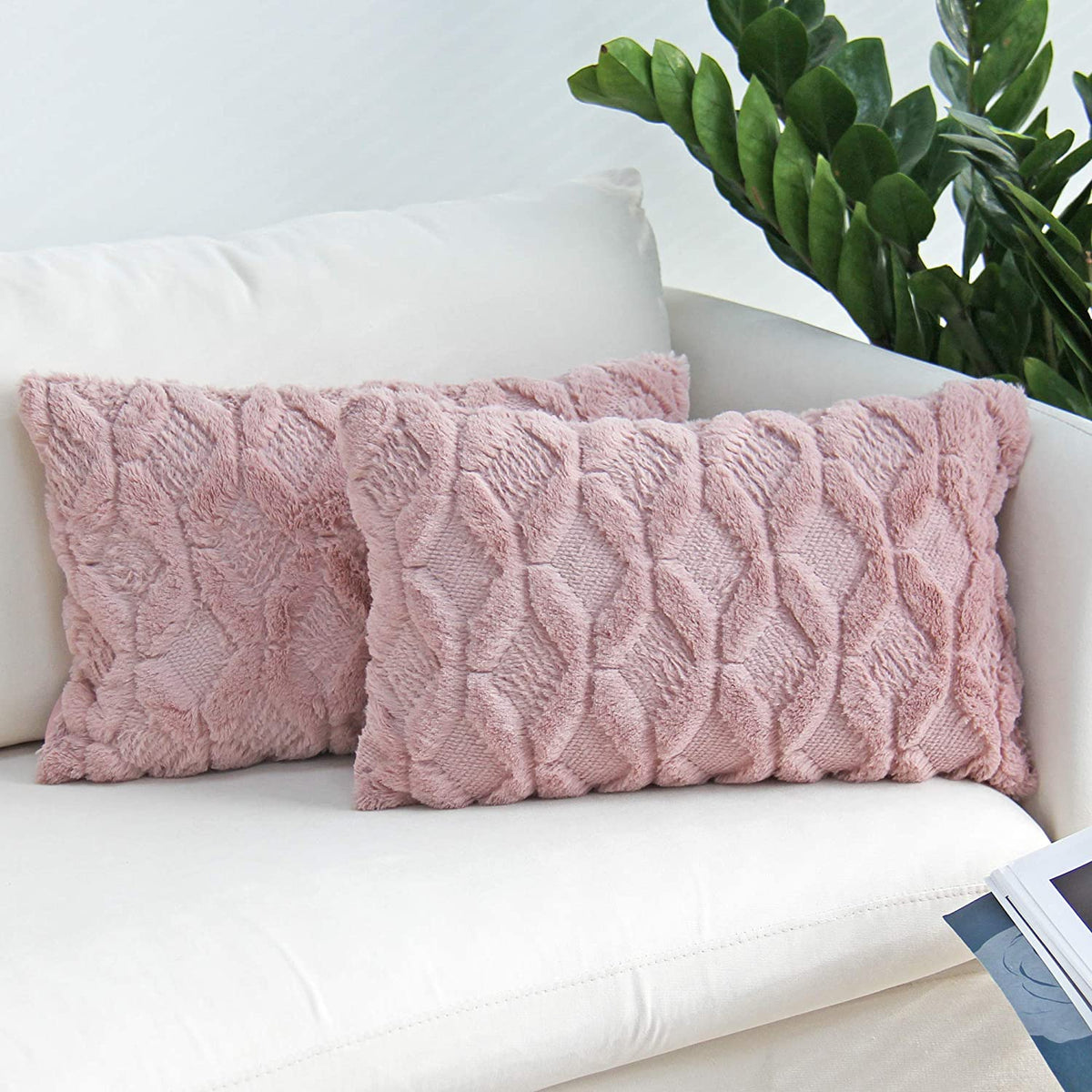 Pack of 1 Throw Pillow Wide Variety of Colors size 18"x18", 12"x20" with insert