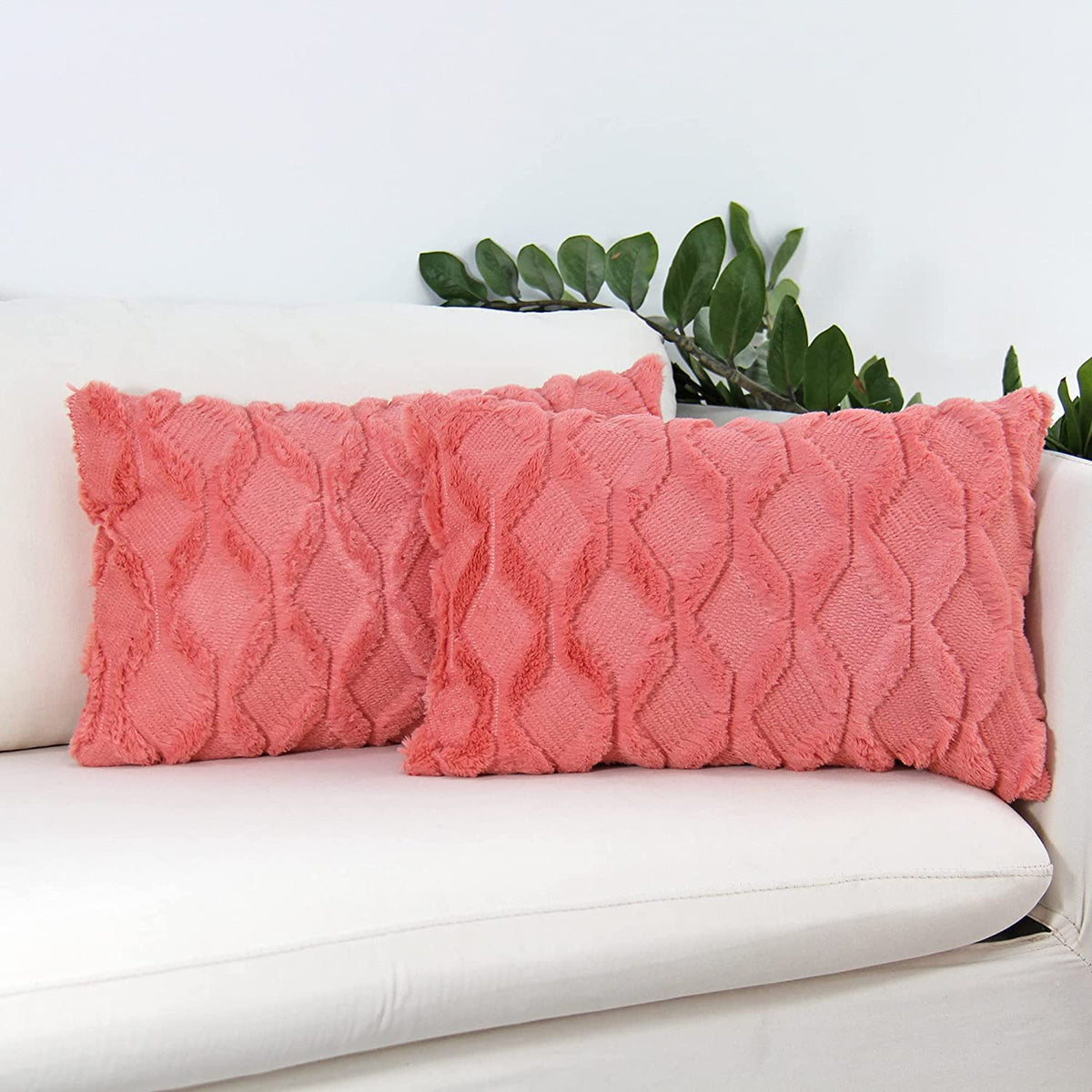 Pack of 1 Throw Pillow Wide Variety of Colors size 18"x18", 12"x20" with insert