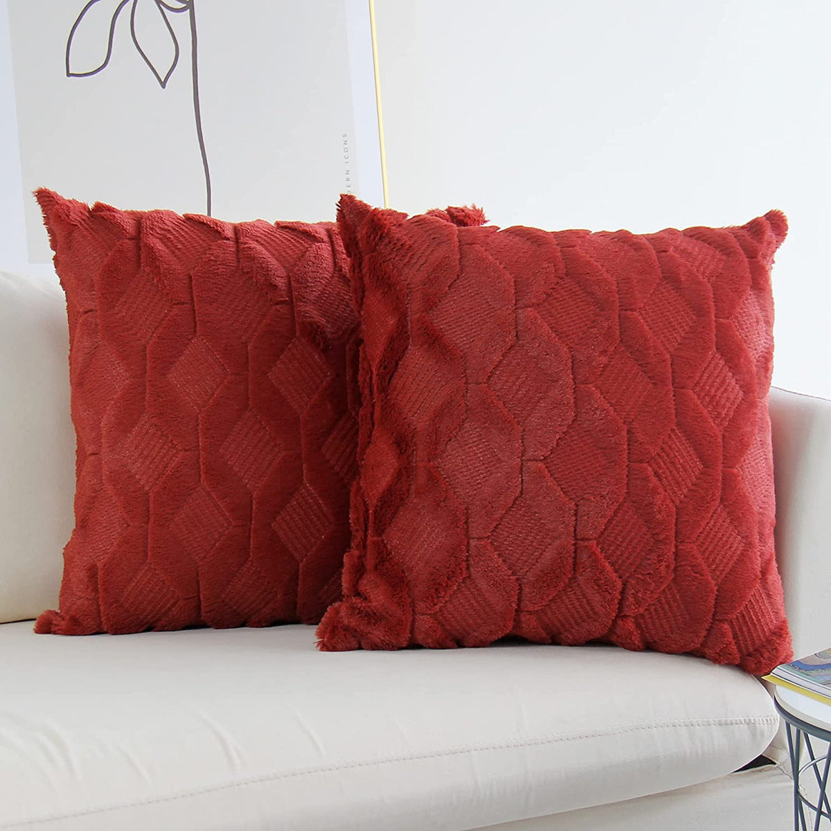 Pack of 1 Throw Pillow Wide Variety of Colors size 18"x18", 12"x20" with insert