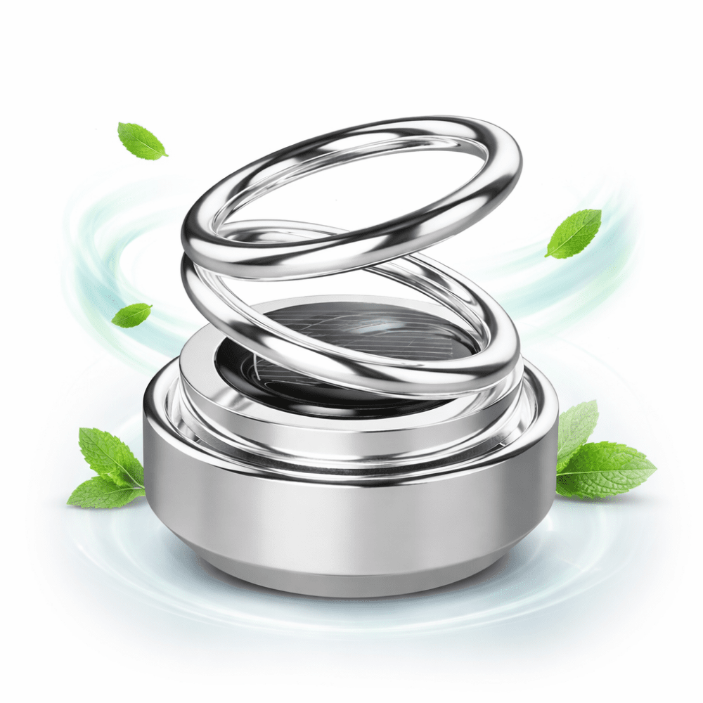 Solar Powered Rotating Car Air Freshener Aromatherapy Dashboard Diffuser