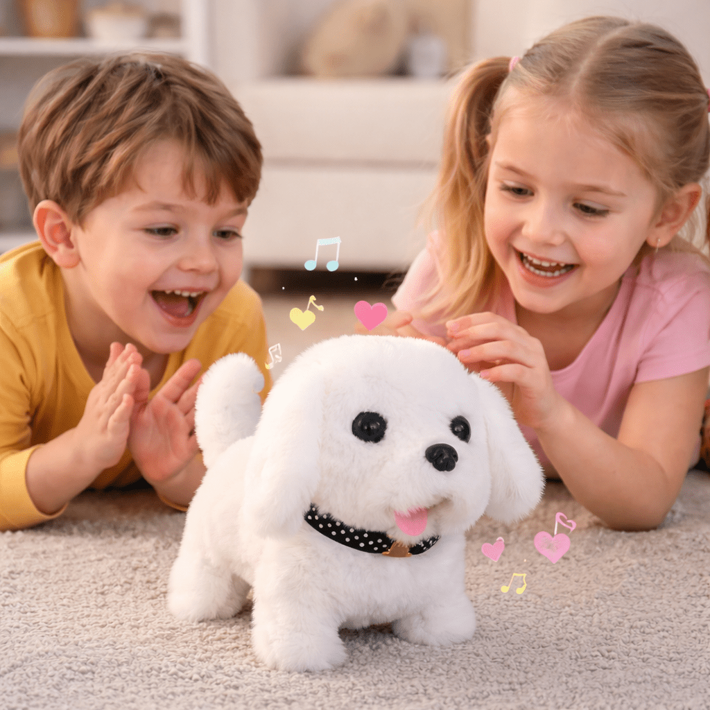 Interactive Robot Puppy Toy Realistic Walking Dog with Sounds