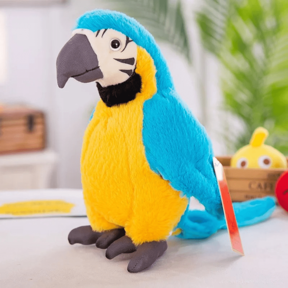Interactive Talking Parrot Plush Toy Voice Repeating Learning Toy for Kids