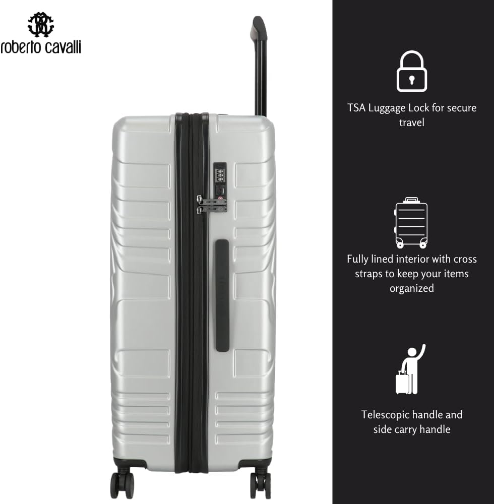 Roberto Cavalli Luxury 3-Piece Luggage Set