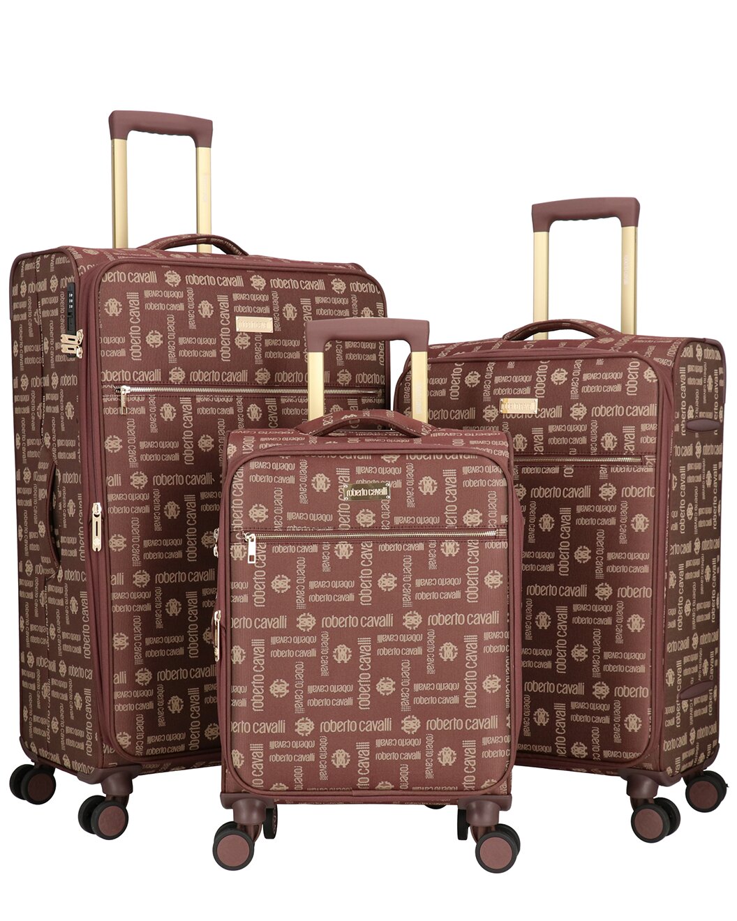 Roberto Cavalli Luxury 3 Piece Luggage Set